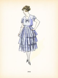 女士时装，1916年 作者 法语学校