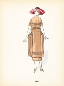 女士时装，1920年 作者 法语学校