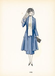 女士时装，1920年 作者 法语学校
