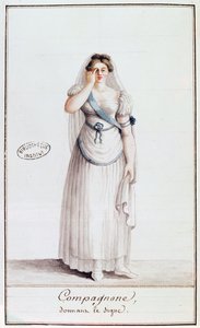 夫人共济会给出一个标志，1805（wolour） 作者 法语学校