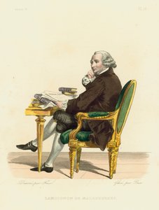 Lamoignon de Malesherbes（彩色雕刻） 作者 法语学校