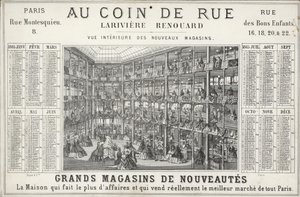 Lariviere Renouard百货公司，巴黎（石印）。 作者 法语学校