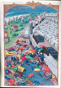 Lat 6067荣誉投降后，由Guillaume Caoursin撰写的“罗兹围城历史”，1483年 作者 法语学校