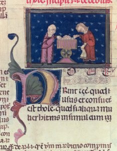 Lat 9187 fol.11v债务人，来自Coutumes de Toulouse，1296 作者 法语学校