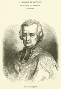 Cardinal de Cheverus, Archeveque de Bordeaux (雕刻) 作者 法语学校