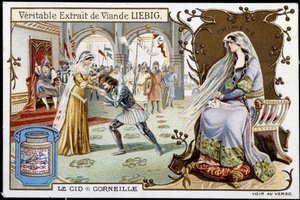 Le Cid by Pierre Corneille (1606 - 1684), chromolithography Liebig, nd。 19世纪 作者 法语学校