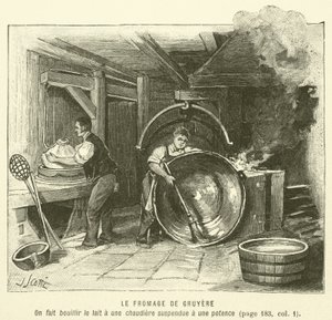 Le Fromage De Gruyere (engraving) 作者 法语学校