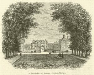 Haras du Pin，靠近 Argentan（雕刻） 作者 法语学校