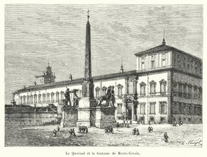 Quirinal 和 Monte-Cavale 喷泉（雕刻） 作者 法语学校