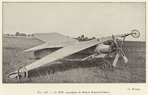 Le REP, monoplan de Robert Esnault-Pelterie (雕刻) 作者 法语学校