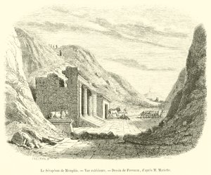 孟菲斯 Serapeum，外观（雕刻） 作者 法语学校