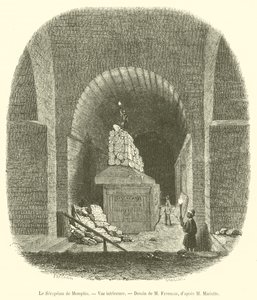 孟菲斯 Serapeum，内景（雕刻） 作者 法语学校