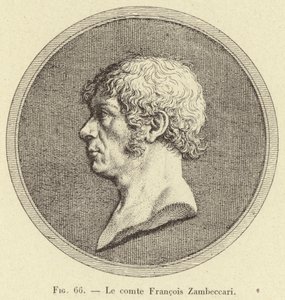 Le comte Francois Zambeccari (engraving) 作者 法语学校
