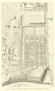 1632年的宫殿和杜乐丽花园，我是Gomboust计划的象征 作者 法语学校