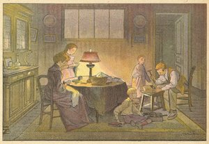 Le raccommodage (colour litho) 作者 法语学校