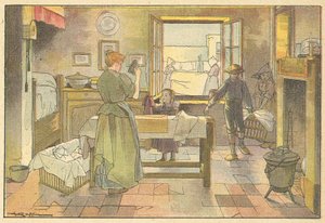 Le repassage (colour litho) 作者 法语学校