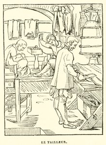 Le tailleur (engraving) 作者 法语学校