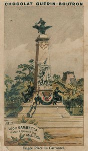 Leon Gambetta，演讲人和政治家，1838-1882，Erigee Place du Carrousel 作者 法语学校