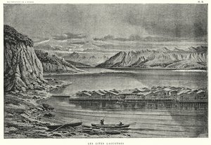 Les Cites Lacustres（雕刻）。 作者 法语学校