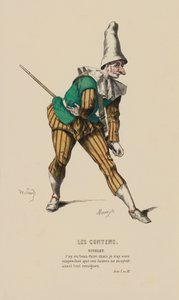 Les Contens, Nivelet（彩色雕刻）。 作者 法语学校