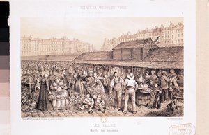 Les Halles，1855 作者 法语学校