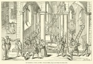 The Iconoclasts，在安特卫普，1566 年（版画） 作者 法语学校