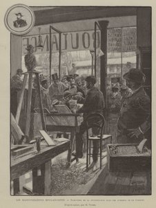 Les Manifestations Boulangistes，Cocarde 办公室抗议签名（雕刻） 作者 法语学校