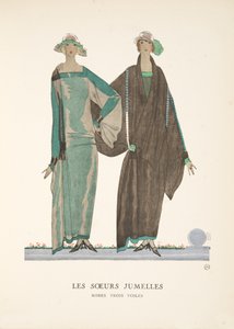 Les Soeurs Jumelles，选自时尚版画集 作者 法语学校