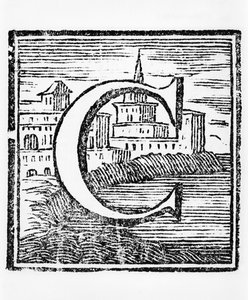 字母C，在LEncyclopédie，第1版，1752年 作者 法语学校