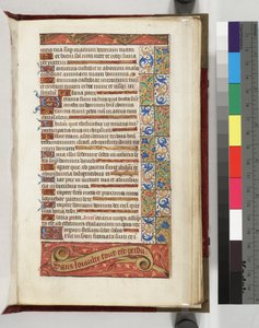 路易斯E 113 f.20r装饰文字页面的座右铭没有忠诚度所有是迷失，1500-15