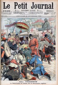 11月20日的《小报》刊登了拉萨第十三世达赖喇嘛（图本嘉措）（1876-1933）逃离英国统治的消息。 作者 法语学校