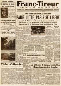 巴黎的解放--1944年8月21日《法国时报》第38期--巴黎在战斗，巴黎在解放。 作者 法语学校