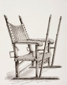 西班牙Carlos I使用的垃圾椅，来自Les Arts au Moyen Age，1873年出版 作者 法语学校