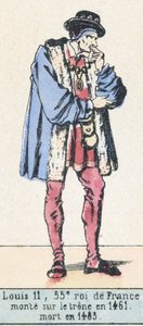 路易十一，法国第55任国王，1461年即位，卒于1483年（彩刻） 作者 法语学校