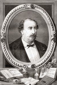 Louis Figuier，法国科学家和作家，摘自《科学的奇迹》，1870年出版。 作者 法语学校