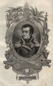 Louis Marie Maximilien de Caffarelli du Falga (1756-1799) 法国大革命期间的法国将军 --《新国家百科全书》中的版画，作者Maurice La Charest --1870年 -- 作者 法语学校