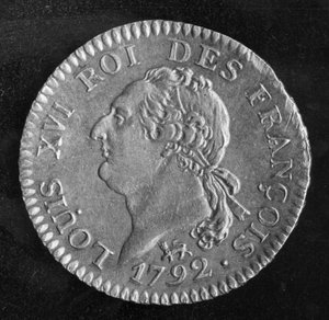 Louis dor描绘路易十六，1792年（金）（正面） 作者 法语学校