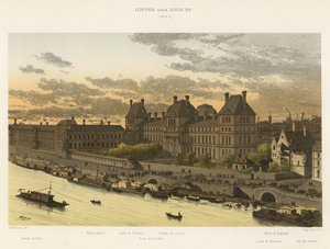 路易十四，1663年的卢浮宫 作者 法语学校