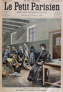 马赛的投毒者：普雷提内斯监狱的马索夫人 - 封面。 在“Le Petit Parisien” ”12/27/1903（雕刻） 作者 法语学校