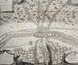 Lutetia或公元4世纪和5世纪的巴黎第二个计划，1722年 作者 法语学校