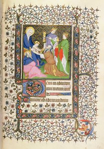 MS.McClean.80.f69r 东方贤士的崇拜，法国 Horae 作者 French School