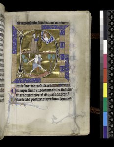 MS 300 f.57r，大卫向上帝祈祷 作者 法语学校