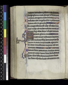 MS 300 f.61v，作品集来自法国伊莎贝拉的诗篇和时光，巴黎，c.1265-70 作者 法语学校