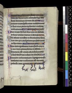 MS 300 f.68r，对开，来自法国伊莎贝拉的诗篇和时光，巴黎，约1225年-70年 作者 法语学校