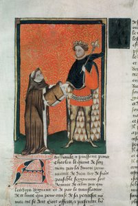 MS Hunter 8 f.9r译者Courbichon向Charles V出版了这本书 作者 法语学校