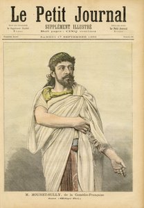 M. Mounet-Sully在《恋爱杂志》（Le Petit Journal）的封面上的《恋爱法兰西》中的俄狄浦斯雷克斯 作者 法语学校