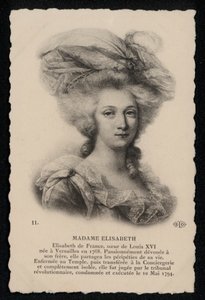 Madame Elisabeth, soeur de Roi Louis XVI (litho) 作者 法语学校