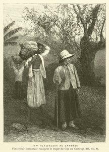 Hlawaczek Au Zambese夫人（雕版画 作者 法语学校