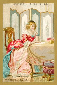 Madame de Sevigne, French writer (chromolitho) 作者 法语学校