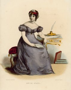 Madame de Stael (coloured engraving) 作者 法语学校
